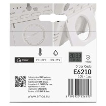 Digitālais termometrs ar mitruma mērītāju, bezvadu sensors, modinātājs, datums E6210