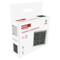Digitális hőmérő páratartalom-mérővel, vezeték nélküli érzékelővel, óra, dátum E6210