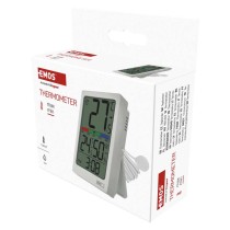 Digitální teploměr s vlhkoměrem, drátové čidlo, budík E0558P