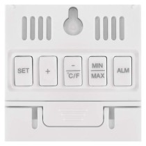 Digitālais termometrs ar mitruma mērītāju, vadu sensors, modinātājs E0558P