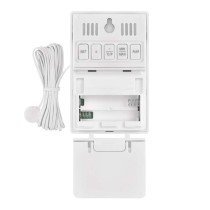 Digitālais termometrs ar mitruma mērītāju, vadu sensors, modinātājs E0558P