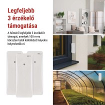 Digitális hőmérő páratartalom-mérővel, vezeték nélküli érzékelővel, óra, dátum E0558W