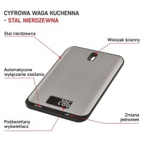 Digitálna kuchynská váha EV026, strieborná