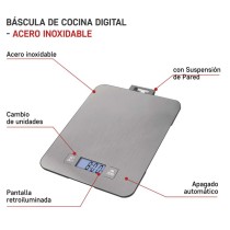 Digitálna kuchynská váha EV023, strieborná