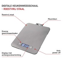 Digitálna kuchynská váha EV023, strieborná