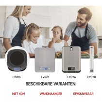 Digitálna kuchynská váha EV023, strieborná