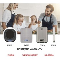 Digitálna kuchynská váha EV023, strieborná