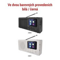 Přenosné rádio s Bluetooth, DAB / DAB+ / FM, černé