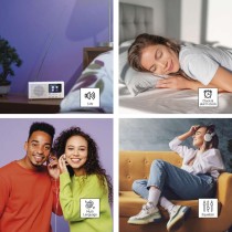 Přenosné rádio s Bluetooth, DAB / DAB+ / FM, bílé