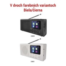 Prenosné rádio s Bluetooth, DAB / DAB+ / FM, biele