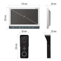 Videonamruņa komplekts EM-10AHD ar 2 ieejām