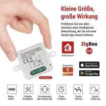 GoSmart Schaltermodul IP-2103SZ, ZigBee, 1-Kanal (kein N-Draht erforderlich)