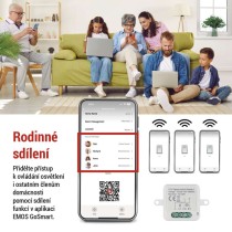 GoSmart modul spínací IP-2103SZ, ZigBee, 1-kanálový (nevyžaduje N vodič)