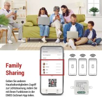 GoSmart Schaltermodul IP-2103SZ, ZigBee, 1-Kanal (kein N-Draht erforderlich)