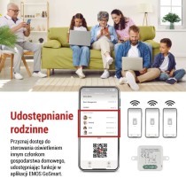 GoSmart Moduł włączeniowy IP-2103SZ, ZigBee, 1-kanałowy, bez przewodu zerowego