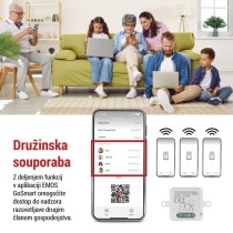 GoSmart stikalni modul IP-2103SZ, ZigBee, 1-kanalni (ne potrebuje žice N)