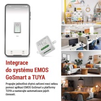 GoSmart modul spínací IP-2103SZ, ZigBee, 1-kanálový (nevyžaduje N vodič)