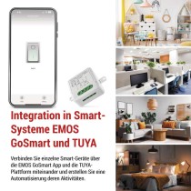 GoSmart Schaltermodul IP-2103SZ, ZigBee, 1-Kanal (kein N-Draht erforderlich)