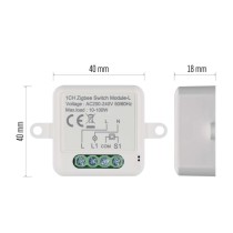 GoSmart stikalni modul IP-2103SZ, ZigBee, 1-kanalni (ne potrebuje žice N)