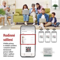 GoSmart modul spínací IP-2104SZ, ZigBee, 2-kanálový (nevyžaduje N vodič)