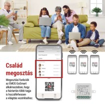 GoSmart kapcsolómodul IP-2104SZ, ZigBee, 2 csatornás (nem igényel N vezetéket)
