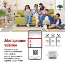 GoSmart Moduł włączeniowy IP-2104SZ, ZigBee, 2-kanałowy, bez przewodu zerowego