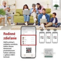 GoSmart prepínací modul IP-2104SZ, ZigBee, 2-kanálový (nevyžaduje N-vodič)
