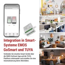 GoSmart Schaltermodul IP-2104SZ, ZigBee, 2-Kanal (kein N-Draht erforderlich)