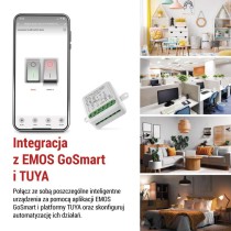 GoSmart Moduł włączeniowy IP-2104SZ, ZigBee, 2-kanałowy, bez przewodu zerowego