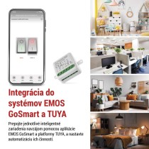 GoSmart prepínací modul IP-2104SZ, ZigBee, 2-kanálový (nevyžaduje N-vodič)