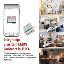 GoSmart stikalni modul IP-2104SZ, ZigBee, 2-kanalni (ne potrebuje žice N)