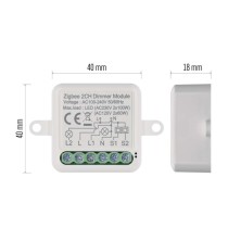 GoSmart dimmera modulis IP-2112DZ, ZigBee, 2 kanāli