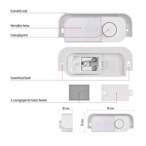 Csere gomb a P57101, P57102 vezetékes ajtócsengőkhöz