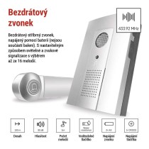 Domovní bezdrátový zvonek P5712 na 3x AA