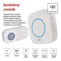 Domový bezdrôtový zvonček P5736 na 3× AA