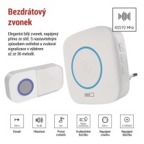 Domovní bezdrátový zvonek P5737 do zásuvky