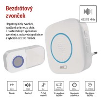 Domový bezdrôtový zvonček P5737 do zásuvky