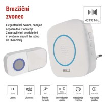 Brezžični hišni zvonec P5737 za vtičnico
