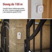 Brezžični hišni zvonec P5737 za vtičnico