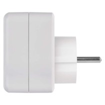 Aljzat elágazó 1×, 1×USB-A+1×USB-C, fehér