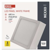 Panel LED natynkowy NEXXO, kwadrat, biały, 7,6W,neutralna biel
