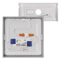 LED prisadené svietidlo, štvorec, biele, 12,5W,Neutrálna biela