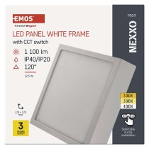 LED felületi lámpatest NEXXO, négyzet, fehér, 12,5W, CCT