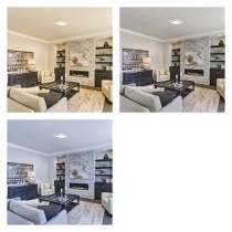 Panel LED natynkowy NEXXO, kwadrat, biały, 28,5W, CCT