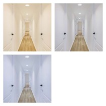 Panel LED natynkowy NEXXO, okrągły, biały, 12,5W, CCT