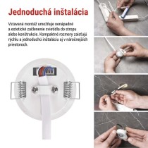 LED Núdzové svietidlo ORSU 1W 130lm 3h