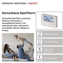 Izbový programovateľný drôtový OpenTherm termostat P5606OT