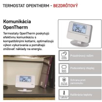 Izbový programovateľný bezdrôtový OpenTherm termostat P5616OT