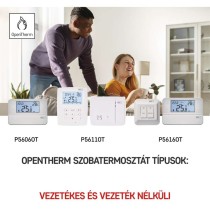 Programozható vezeték nélküli OpenTherm szobatermosztát P5616OT