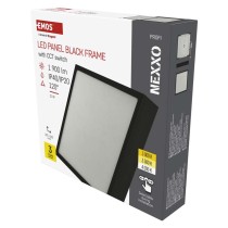 LED svítidlo NEXXO černé, 22,5 x 22,5 cm, 21 W, teplá/neutrální bílá